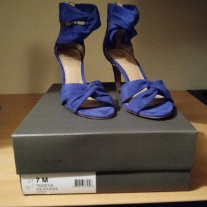 DSW Cobalt Blue Twist Heels